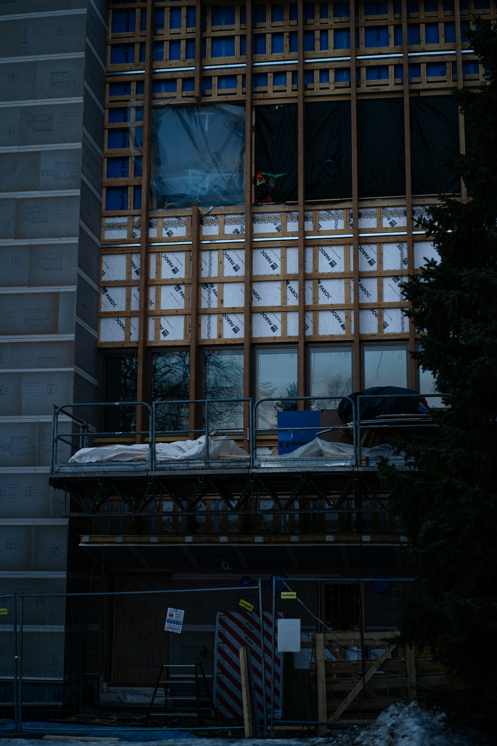 View of a high-rise residential project